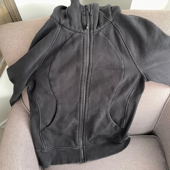 Lululemon Scuba Full Zip Hoodie in Black Size 6 - Picture 4 of 4